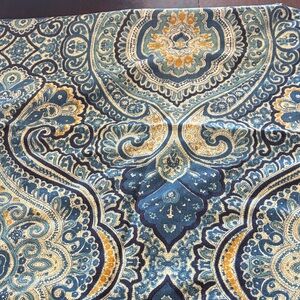 Pottery Barn Blue Paisley pillow cover